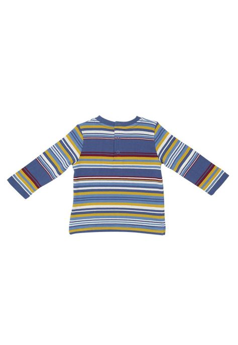 Polera Bebé Manga Larga Azul Pillin-0