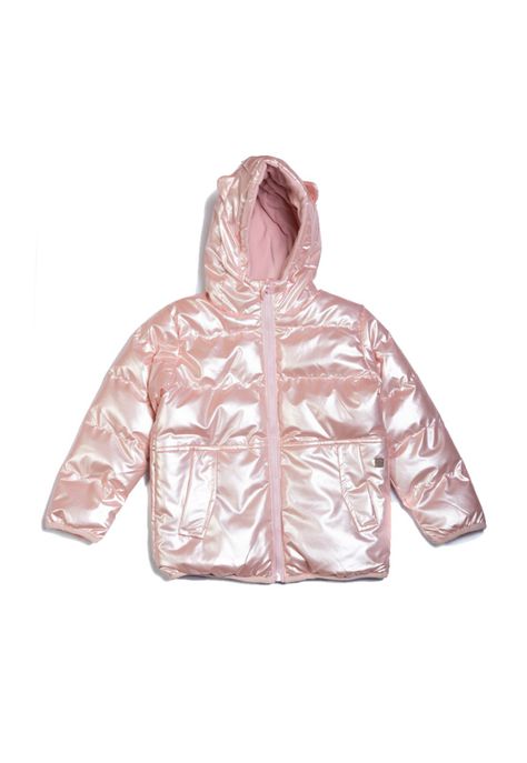 Parka con Capucha Bebé Niña Rosado Pillin-0