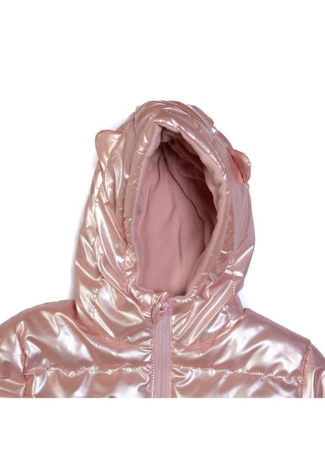 Parka con Capucha Bebé Niña Rosado Pillin-1