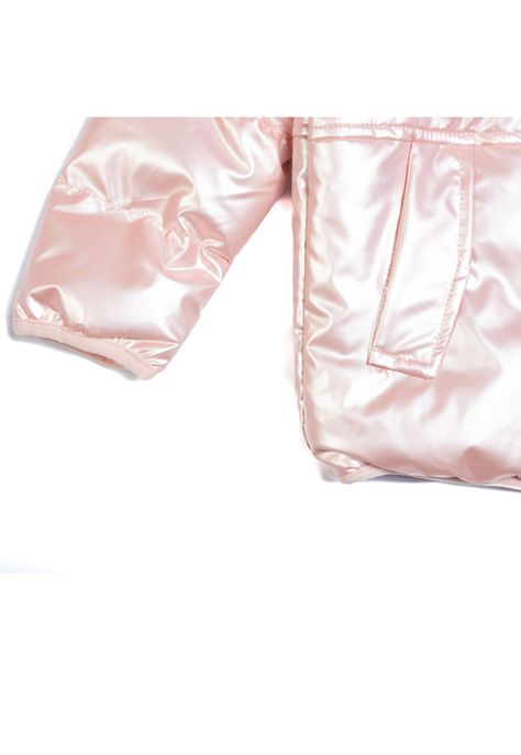 Parka con Capucha Bebé Niña Rosado Pillin-2