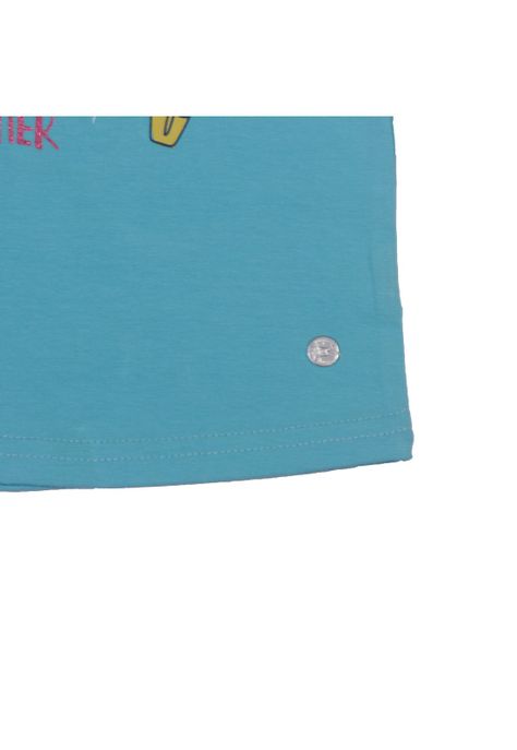 Polera Bebe Niña Turquesa Pillin-2