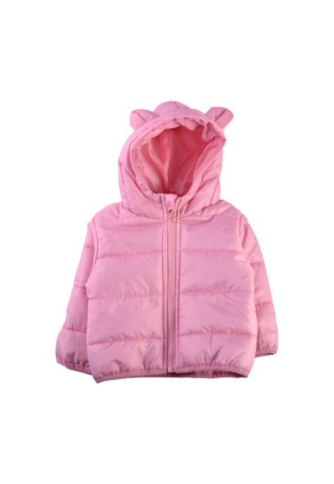 Parka Básica Bebé Niña Rosado Pillin-0