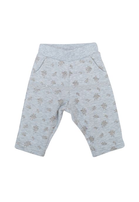 Pantalón De Buzo Bebé Niña Gris Pillin-1