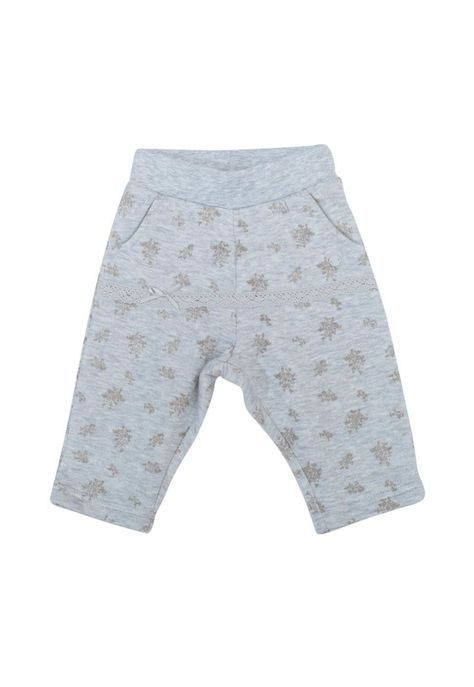 Pantalón De Buzo Bebé Niña Gris Pillin-0