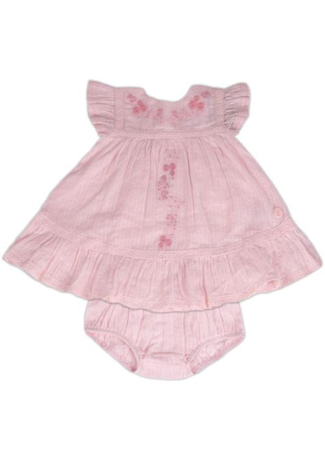 Vestido Bebe Niña Rosado Pillin-0