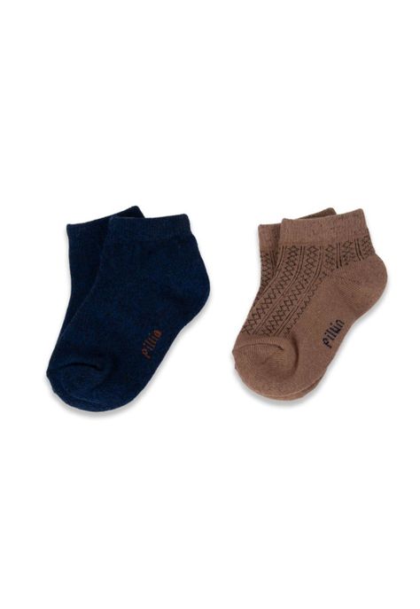 Pack 2 Pzas Calcetines Bebé Niño Multicolor Pillin-0
