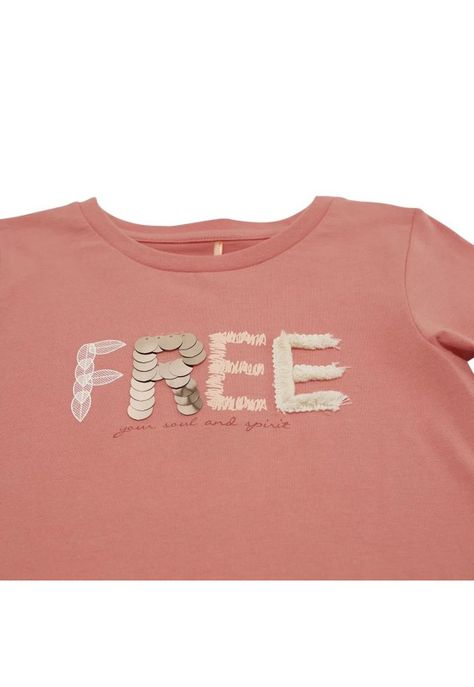 Polera Manga Larga Niña Rojo Pillin-1