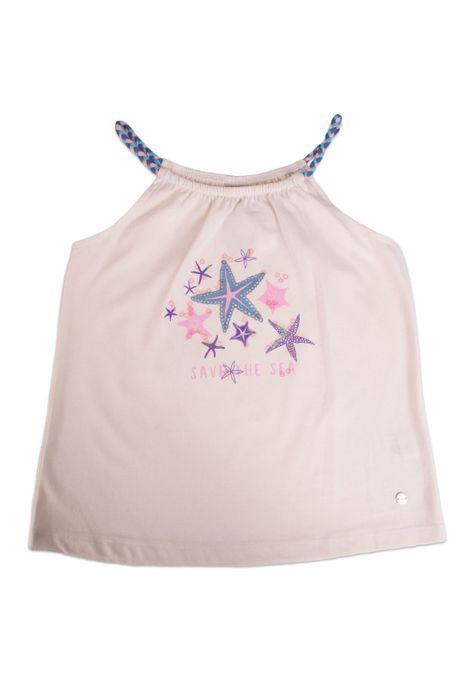 Polera Niña Blanco Pillin-0