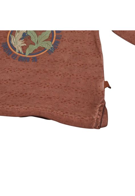 Polera Manga Larga Bebé Niño Naranja Pillin-3