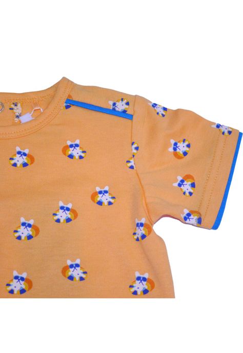 Polera Bebe Niño Naranja Pillin-1