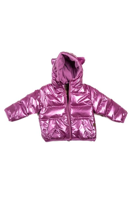Parka con Capucha Bebé Niña Violeta Pillin-0