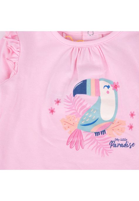 Polera Bebé Niña Rosado Pillin-2