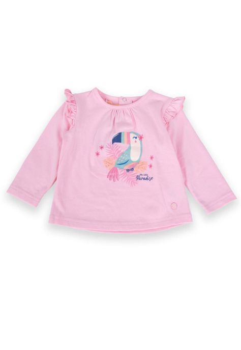 Polera Bebé Niña Rosado Pillin-0