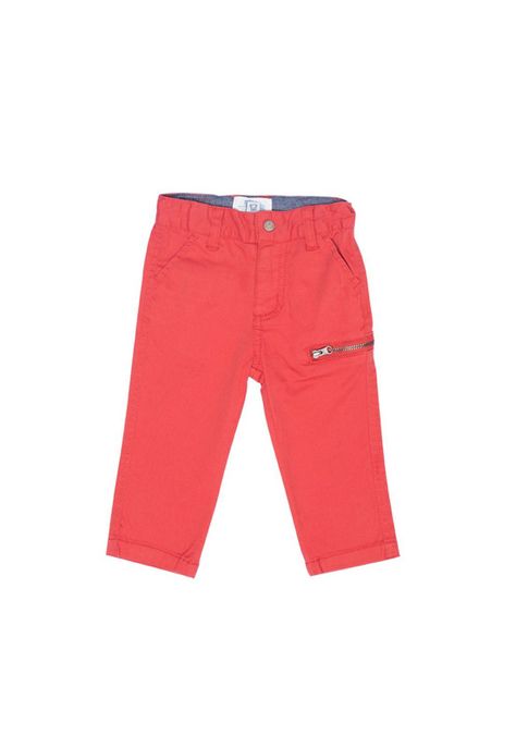 Pantalon Clasico Colores Algodón Verano Niño Terracota-0