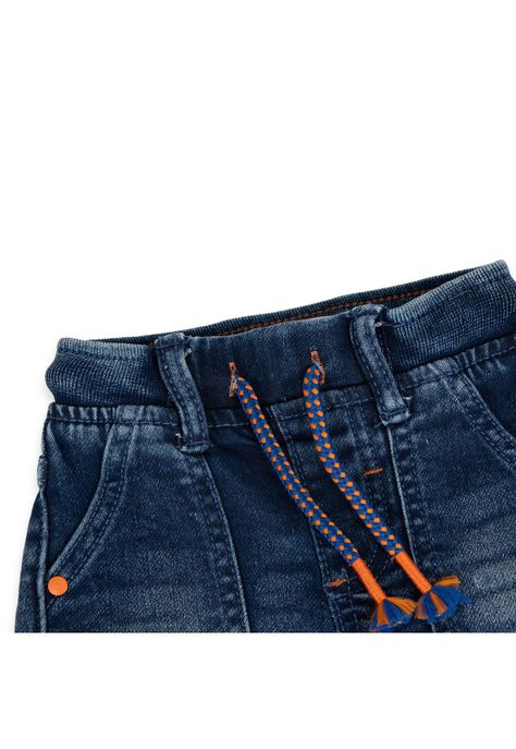 Bermuda Bebé Niño Denim Pillin (PVA714-24DEN)-1