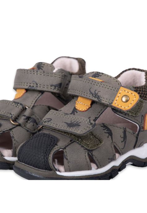 Sandalias Clasico Bebe Niño Verde Pillin-4