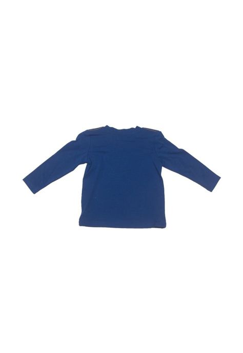 Polera Niño Manga Larga Estampada Azul Pillin-1