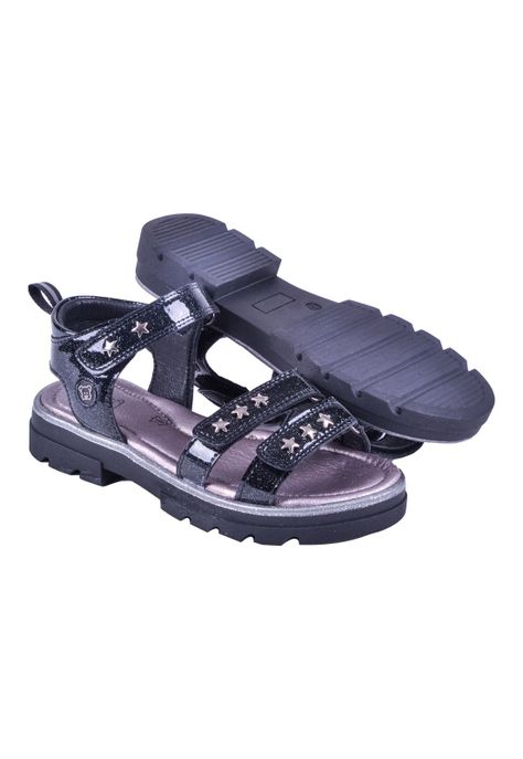 Sandalias Niña Negro Pillin-2