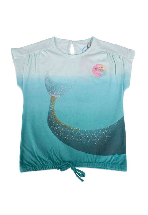 Polera Niña Verde Pillin-0