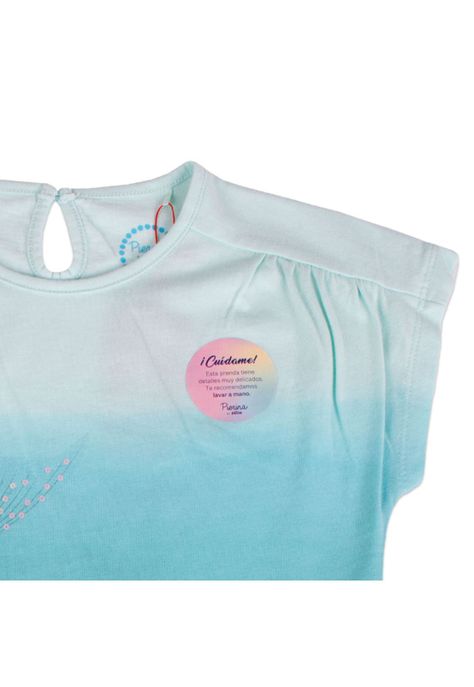 Polera Niña Verde Pillin-1