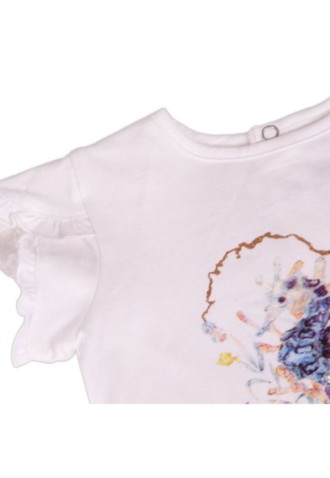 Polera Bebe Niña Blanco Pillin-1