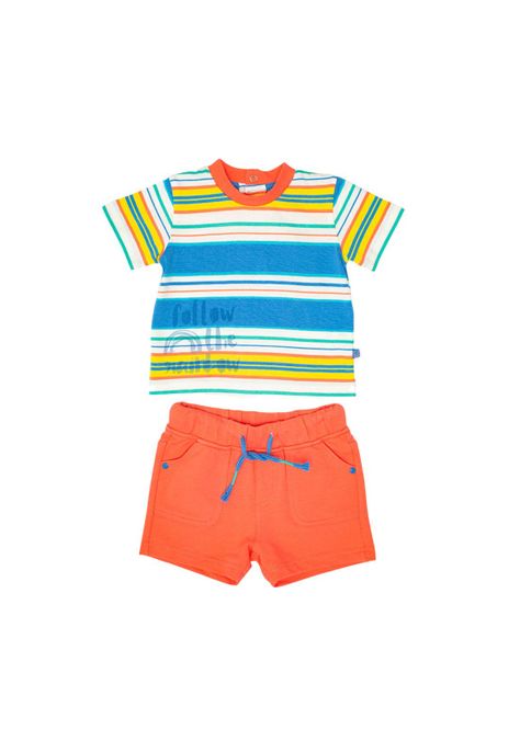 Conjunto Bebé Niño Coral Pillin-0