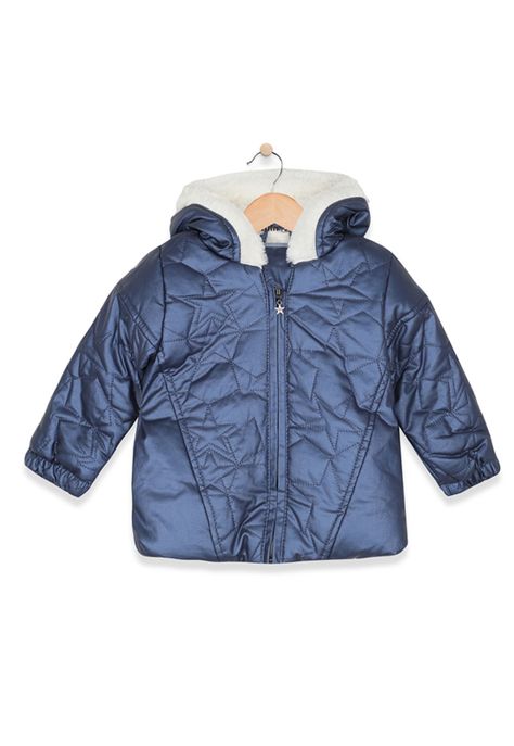 Parka Bebé Algodón Invierno Niña Morado-0