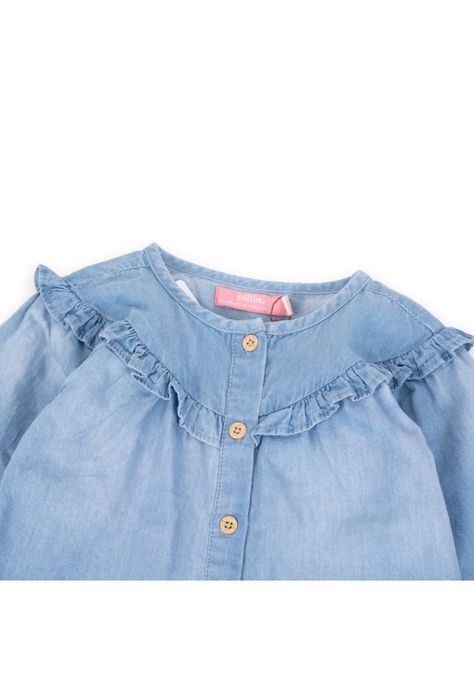 Blusa Niña Denim Pillin (PVA705-24DEN)-1