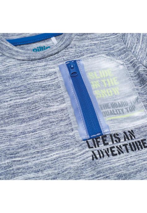 Polera Bebé Niño M/L Azul Pillin-2