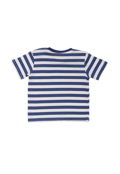 Polera Manga Corta Niño Azul Pillin-1
