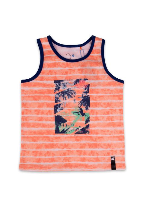Polera Niño Naranja Pillin-0