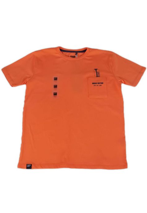 Polera Niño Naranja Pillin-0