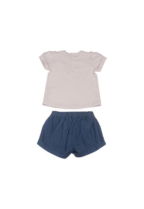 Conjunto Bebe Niña Blanco Pillin-3
