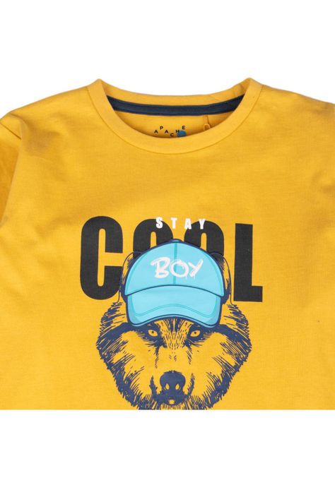 Polera Niño Mostaza Pillin (PVB601-25MOS )-1
