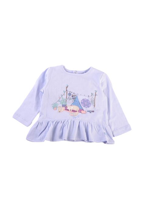 Polera Manga Larga Bebé Niña Lavanda Pillin-0