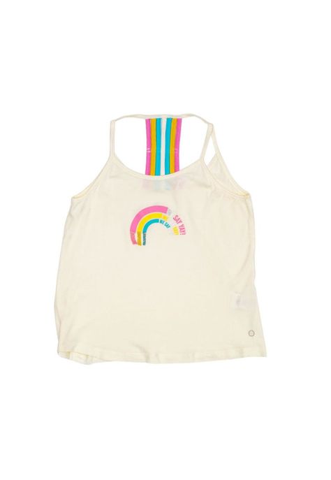 Polera Niña Blanco Pillín-0