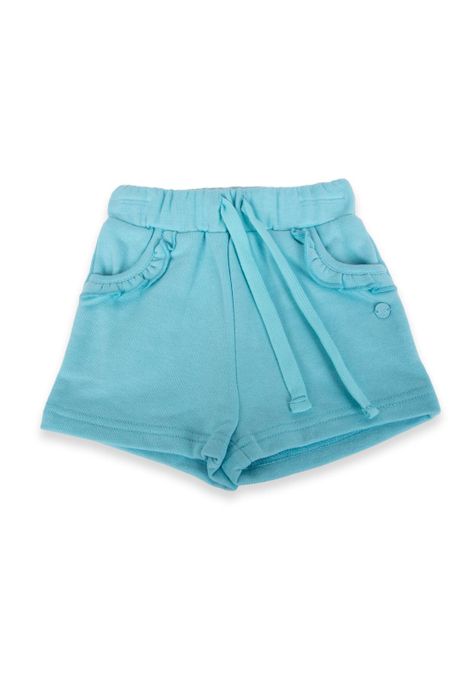 Short Bebé Niña Turquesa Pillin-0