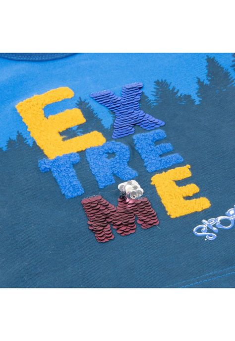 Polera Bebé Niño Azul eléctrico Pillin-1