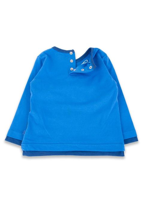 Polera Bebé Niño Azul eléctrico Pillin-2