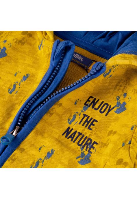 Conjunto Buzo Bebe Niño Amarillo Pillin-3