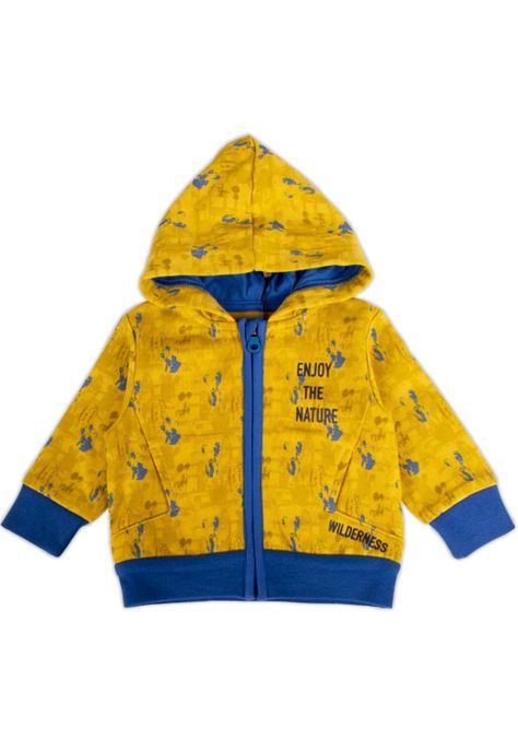 Conjunto Buzo Bebe Niño Amarillo Pillin-4