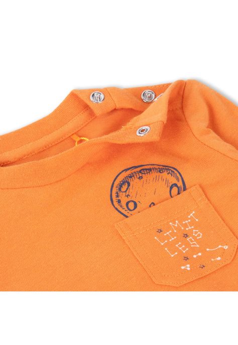 Polera Bebé Niño Naranja Pillin-2