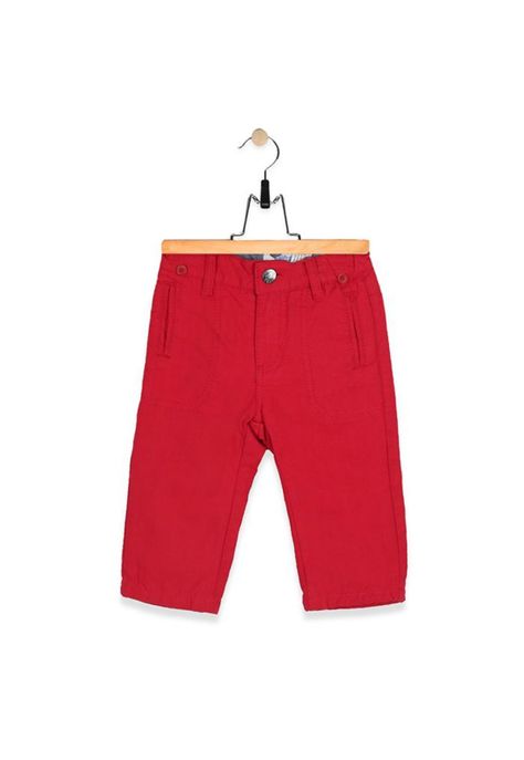 Pantalon Suspensores Bebe Algodón Invierno Niño Rojo-0