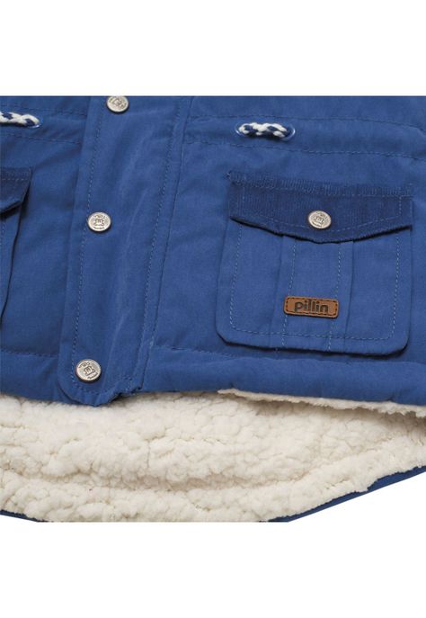 Chaqueta Bebé Niño Azul Pillin-3