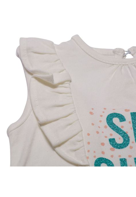 Polera Manga Corta Bebe Niña Crudo Pillin-3
