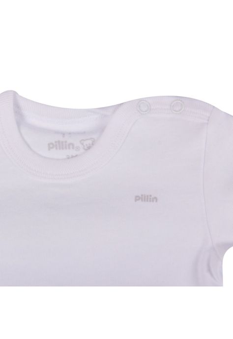 Set 2 Pzas Camiseta Bebé Unisex Blanco Pillin-2