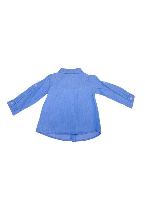 Camisa Bebe Niña Azul Pillin-3