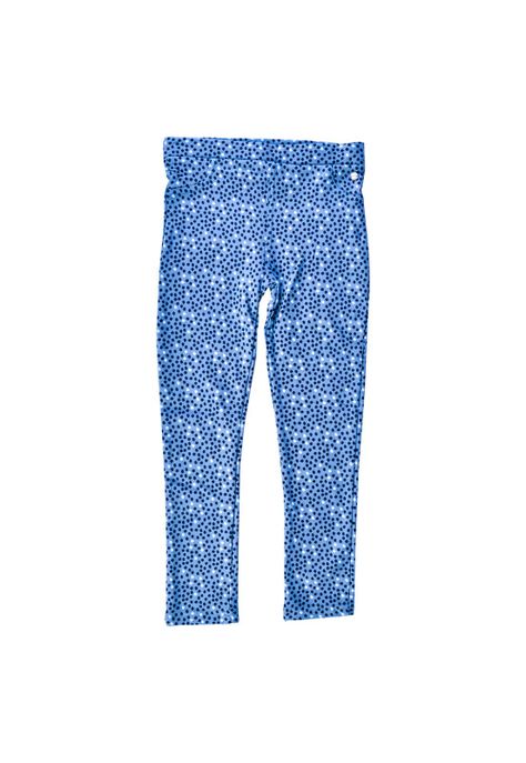 Calza Larga Estampada Niña Azul petróleo Pillin-0
