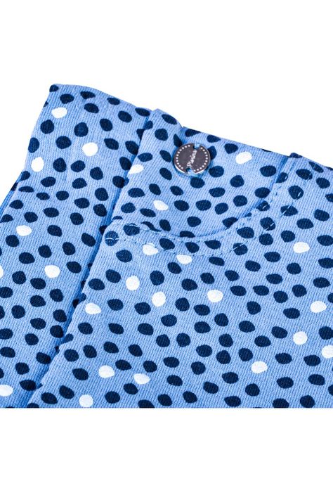 Calza Larga Estampada Niña Azul petróleo Pillin-1