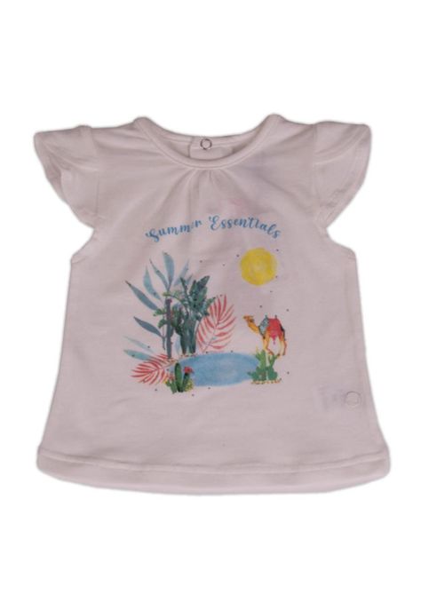 Polera Bebe Niña Blanco Pillin-0